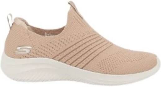 Skechers Beige Slip-On Stretch Fit Sneakers Beige Dames