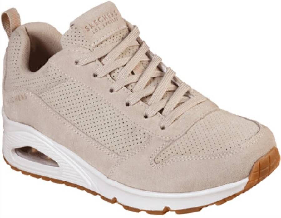 Skechers Uno Two for the Show Sneakers Vrouwen beige wit - Foto 3
