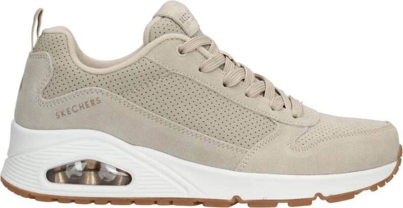 Skechers Uno Two For The Show Sneaker Beige