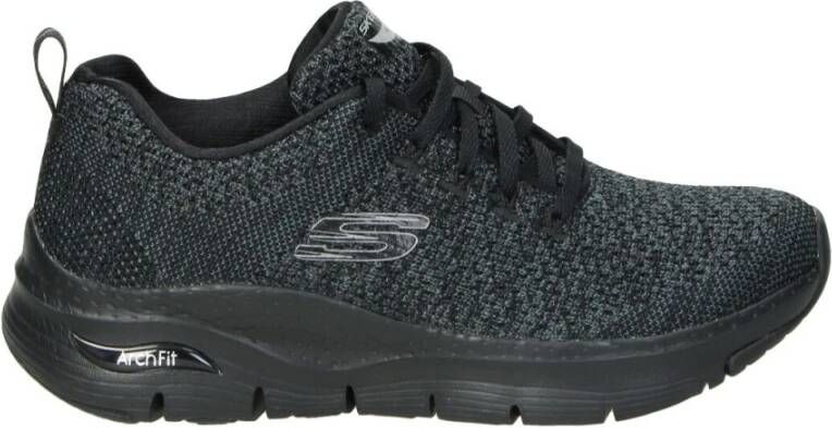 Skechers Dames Sneakers Synthetische Stof Casual Zwart Dames