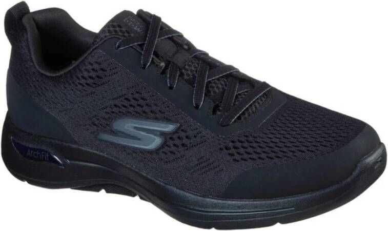 Skechers Comfortabele Fit Sneaker voor Heren Zwart Heren