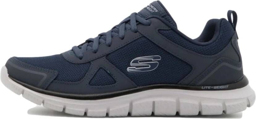 Skechers Track Scloric Marineblauw Hardloopschoenen voor heren