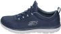 Skechers Summits Louvin Marineblauw Hardloopschoenen Heren - Thumbnail 8