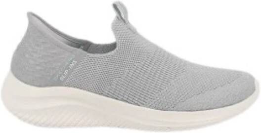 Skechers Hands Free Slip-Ins Ultra Flex 3.0 Smooth Step VEGAN Instapper Dames Grijs