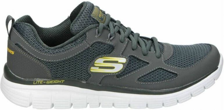 Skechers Stijlvolle Stoffen Sneakers voor Heren Grijs Heren