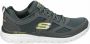 Skechers Stijlvolle Stoffen Sneakers voor Heren Grijs Heren - Thumbnail 1