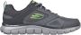 Skechers Heren Leder Textiel Sneakers Gray Heren - Thumbnail 1
