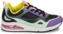 Skechers Sneakers Uno 2 Mad Air 155544 Bkmt Zwart Dames - Thumbnail 2