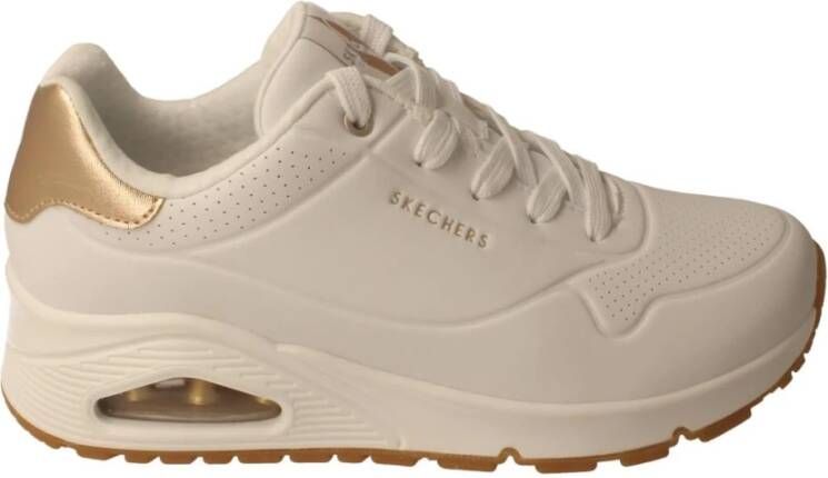 Skechers Sneakers UNO GOLDEN AIR Vrijetijdsschoen lage schoen veterschoen met metallic inzet - Foto 8
