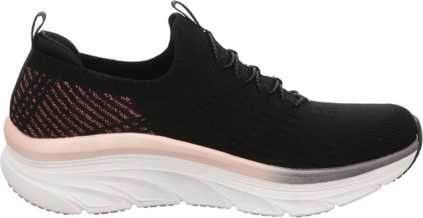 Skechers D Lux Walker-Let It Glow Sneakers Zwart Dames