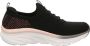 Skechers D Lux Walker-Let It Glow Sneakers Zwart Dames - Thumbnail 1