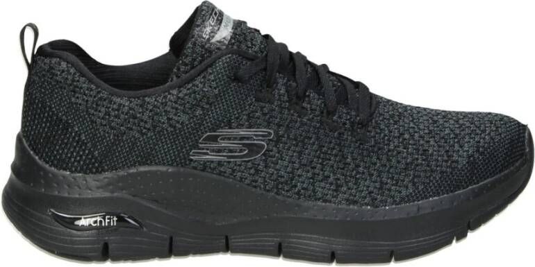 Skechers Dames Sneakers Synthetische Stof Casual Zwart Dames