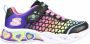 Skechers Sweetheart Lights Lovely Colo 302312L BKMT Zwart Roze 30 - Thumbnail 2