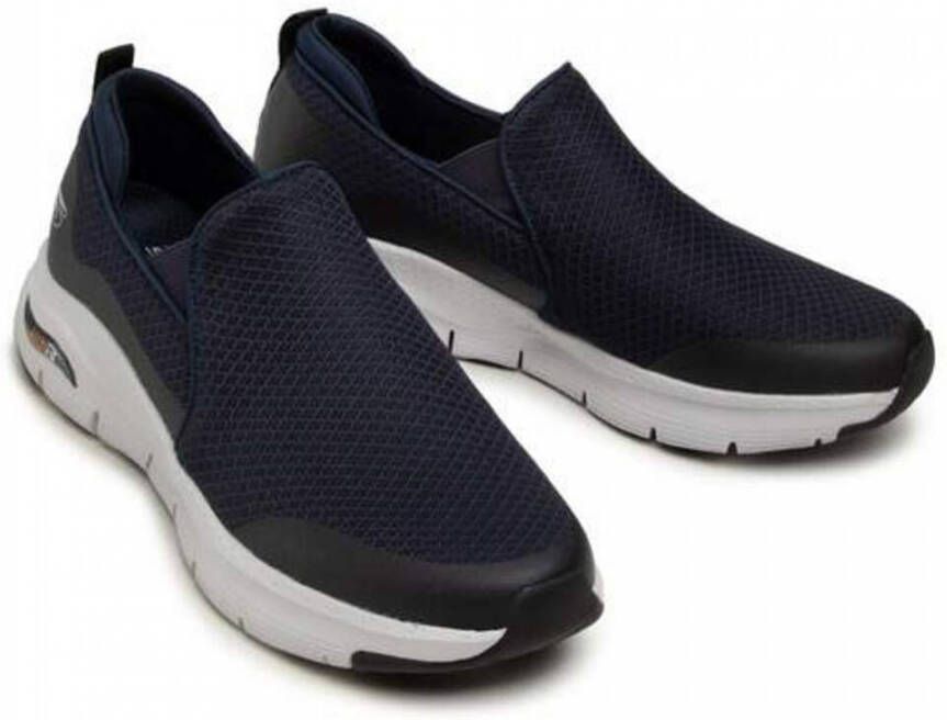 Skechers Elastische lage top sneakers Arch FIT Banlin Blauw Heren - Foto 4