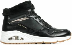 Skechers Uno Cozy On Air Black Rose Gold Veter boots