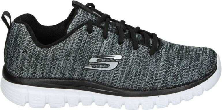 Skechers Graceful Twisted Fortune Dames Sneakers 12614-BKW