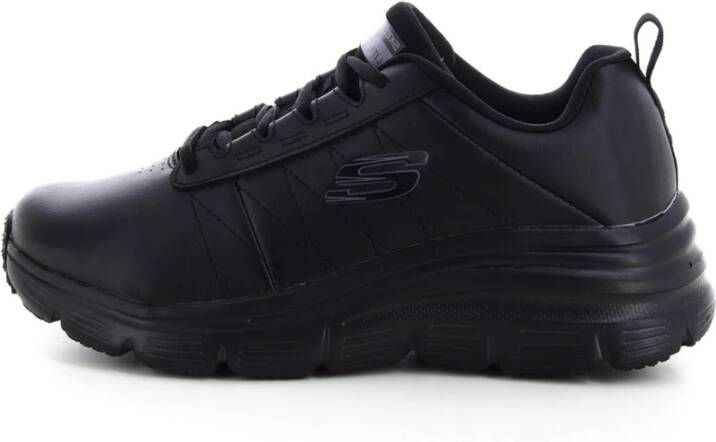 Skechers Sportieve Leren Sneaker Black Dames
