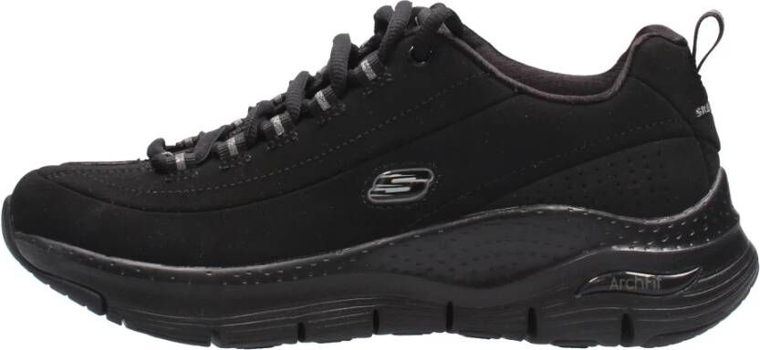 Skechers Arch Fit Metro Skyline 149147-BBK Vrouwen Zwart Sneakers - Foto 4