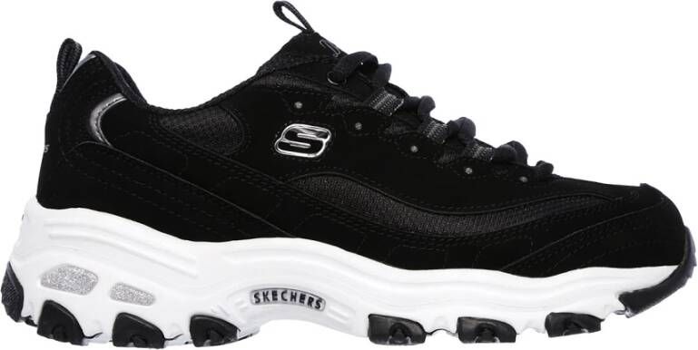 Skechers Sportieve leren sneakers voor actieve vrouwen Black Dames