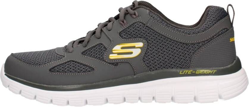 Skechers Sportieve Mesh Sneakers Gray Heren