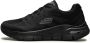Skechers Arch Fit-Charge Back 232042-BBK Mannen Zwart Trainingschoenen - Thumbnail 2