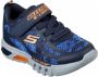 Skechers Flex-Glow Rondler Jongens Sneakers Navy Orange - Thumbnail 2