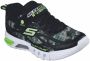 Skechers S-Lights Klittenbandschoen Jongens Groen Meerkleurig Zwart - Thumbnail 2