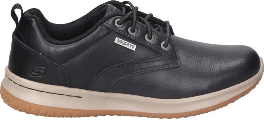 Skechers Zwarte Waterdichte Herensneakers Black Heren