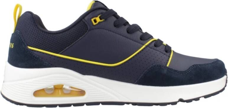 Skechers Sneaker UNO Retro one 183020 NVY Navy Blauw Geel - Foto 2