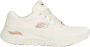 Skechers Comfortabele Arch Fit Natuurlijke Mesh Sneaker Beige Dames - Thumbnail 1