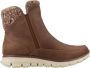 Skechers Lovely Collab Vegan Gebreide Enkellaars Brown Dames - Thumbnail 3