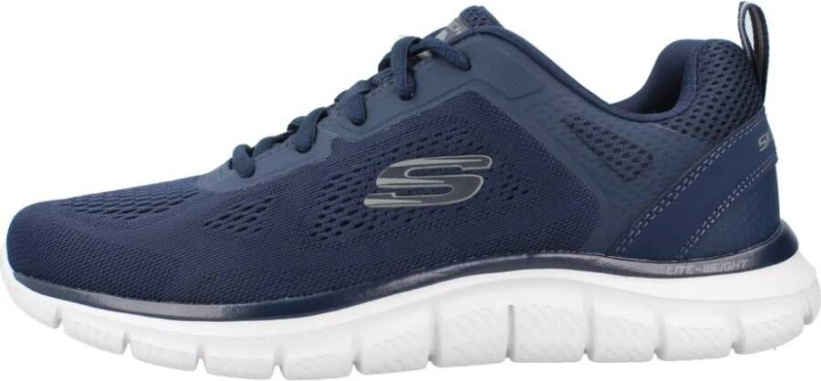 Skechers Stijlvolle Track Sneakers voor Mannen Blue Heren