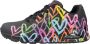 Skechers Sneakers UNO HIGHLIGHT LOVE vrijetijdsschoen lage schoen veterschoen met hartjes-print - Thumbnail 3