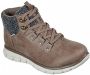 Skechers Dames Synergy COLD DAZE Enkellaarzen Sneaker 167200 Taupe - Thumbnail 2
