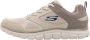 Skechers Heren Leder Textiel Sneakers Beige Heren - Thumbnail 1
