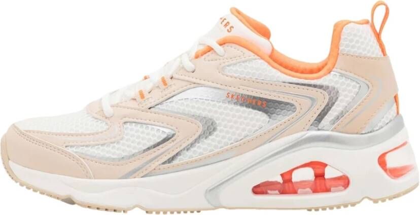 Skechers Tres Air Terti Airysneaker Sneaker Dames Wit Beige Oranje - Foto 3