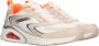 Skechers Tres Air Terti Airysneaker Sneaker Dames Wit Beige Oranje - Thumbnail 3