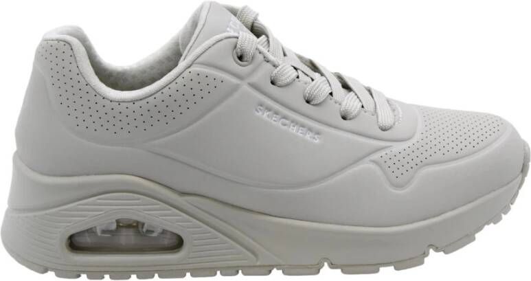 Skechers Treviso Stijlvolle Sneaker Beige Dames