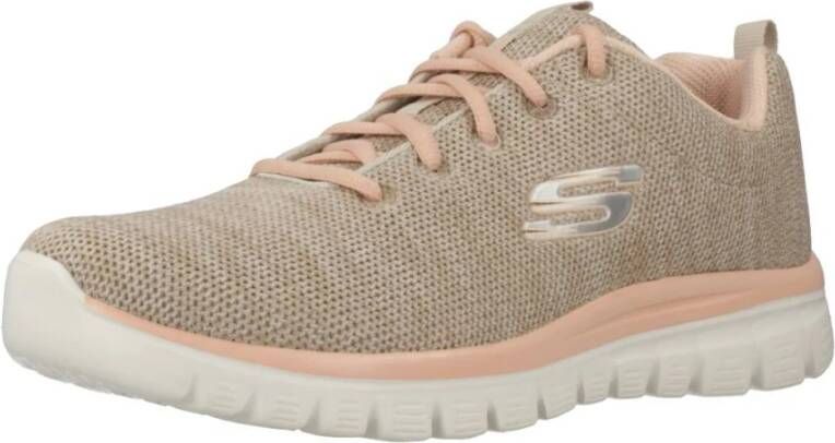 Skechers Twisted Fortune Damessneakers Brown Dames