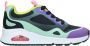 Skechers Uno Color Steps Meisjes Sneakers Zwart Multicolour - Thumbnail 3