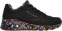 Skechers Uno Sneakers Liefdevolle Liefde Zwart Dames - Thumbnail 20