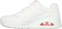 Skechers Sneakers met sleehak UNO-SPREAD THE LOVE Vrijetijdsschoen lage schoen veterschoen met coole graffiti-print - Thumbnail 3