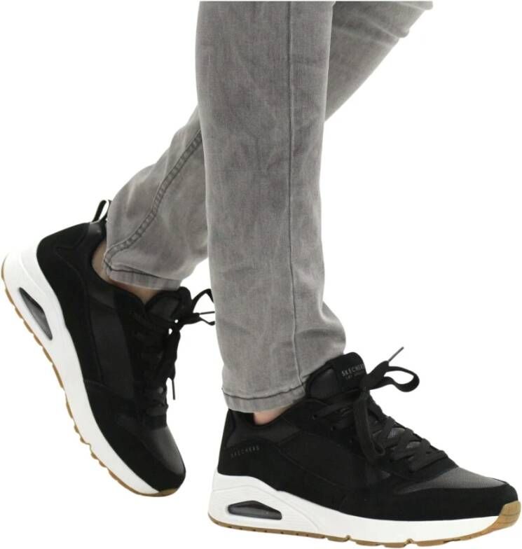 Skechers Uno Stacre neaker Zwart Heren