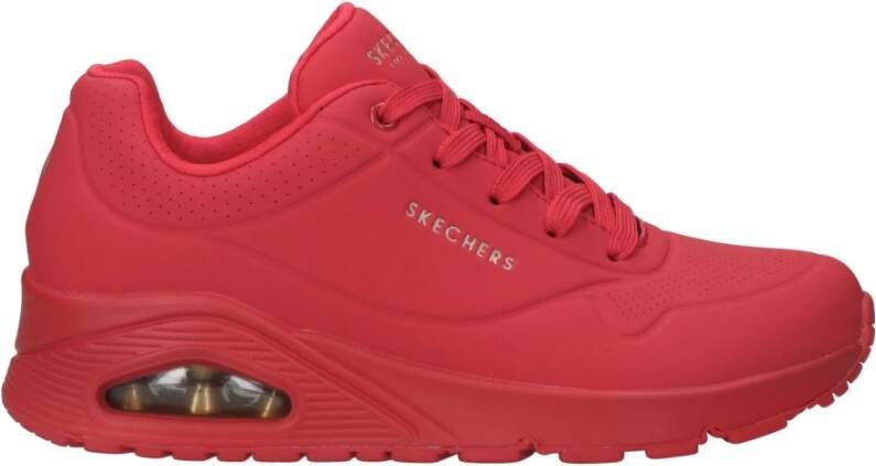 Skechers Uno Stand On Air sneaker Rood Dames