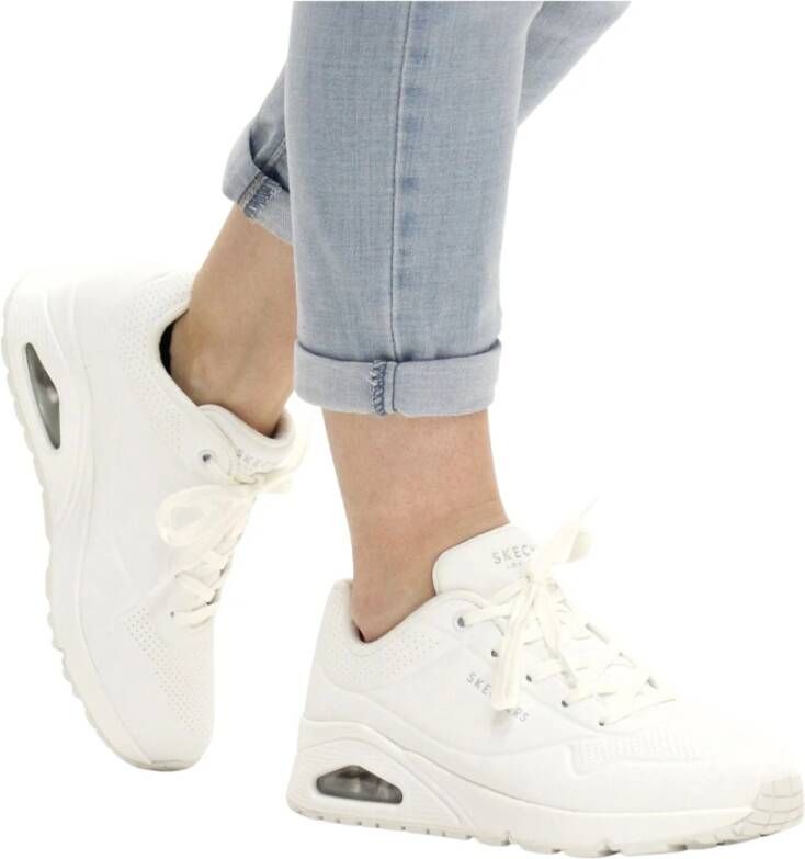 Skechers Luchtgeveerde Sneakers voor Moderne Vrouwen White Dames