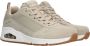 Skechers Uno Two for the Show Sneakers Vrouwen beige wit - Thumbnail 3
