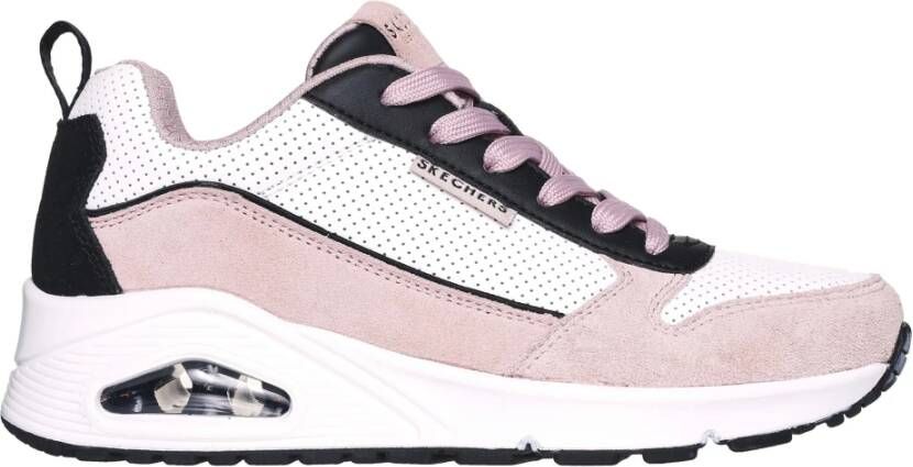 Skechers Dames wit roze sneaker met Air Cooled Memory Foam Roze Dames - Foto 2