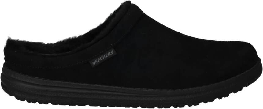 Skechers Warm Comfort Pantoffel Black Heren