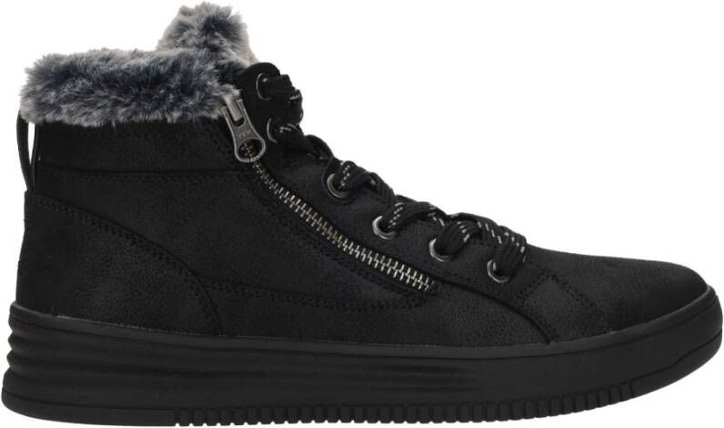 Skechers Warme Vegan Winter Sneaker Boot Black Dames
