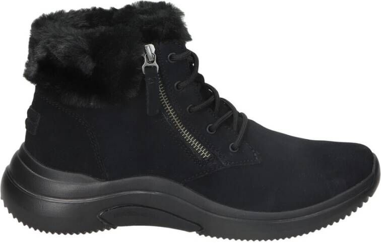 Skechers Winter Chic Grijze Enkellaarzen Zwart Dames - Foto 2